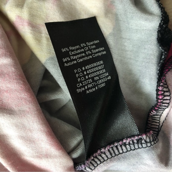 Aritzia Babaton Floral Print Top in Black Size XS - Picture 9 of 11